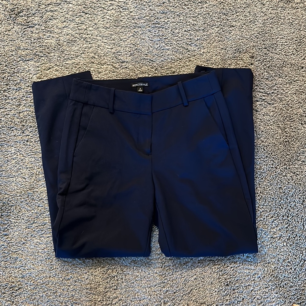 J crew mercantile navy dress pants size 6